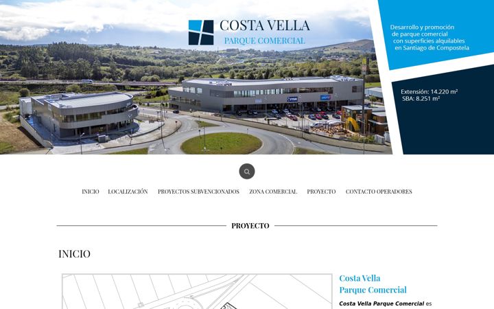 Screenshot of costavellaparquecomercial.com