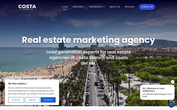 Screenshot of costawebpartners.com