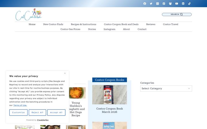 Screenshot of costcontessa.com