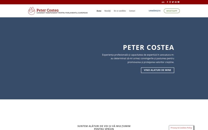 Screenshot of costea-parlamentuleuropean.ro