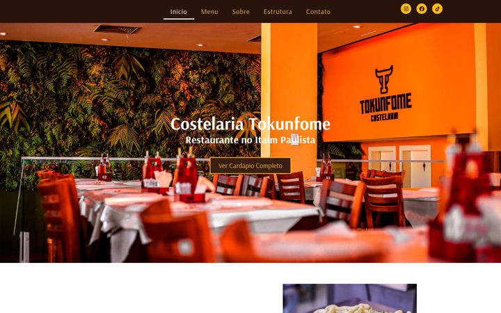 Screenshot of costelariatokunfome.com.br