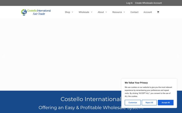 Screenshot of costellointernational.com