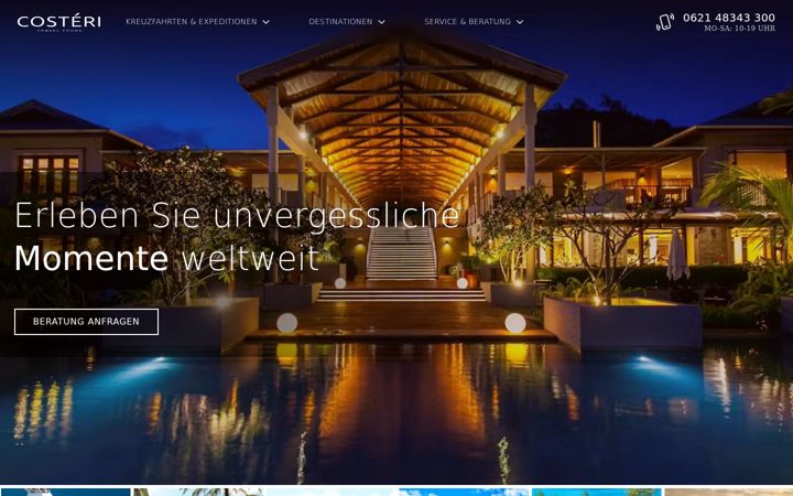 Screenshot of costeri.de