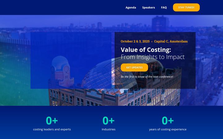Screenshot of costing-conference.com