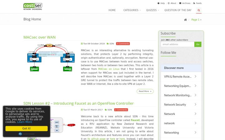 Screenshot of costiser.ro