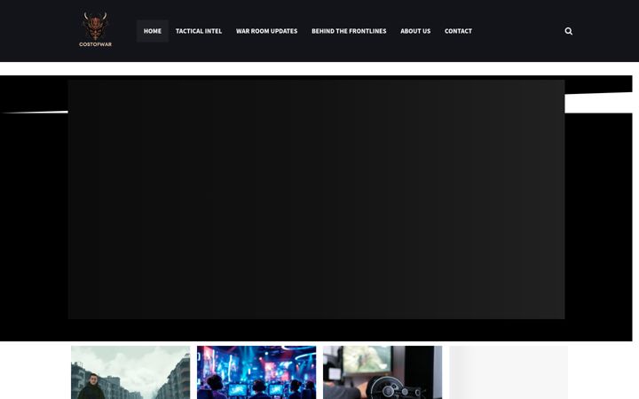 Screenshot of costofwar.com