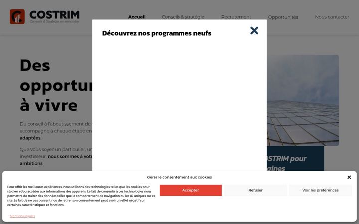 Captură de ecran a costrim.fr