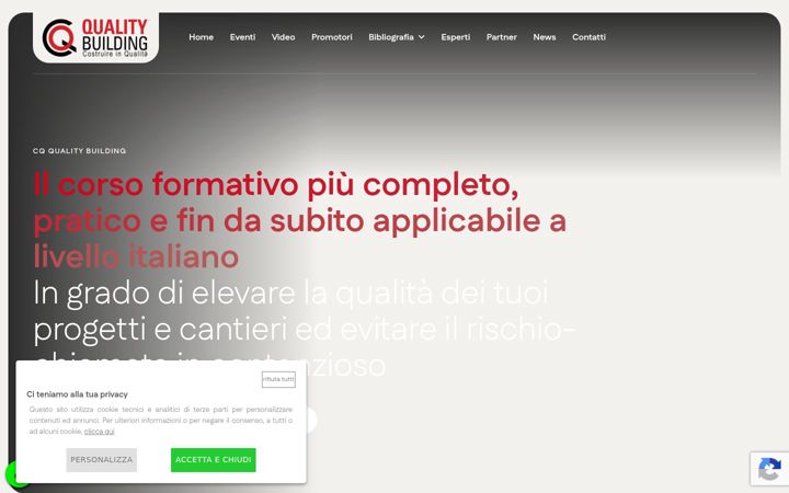 Posnetek zaslona costruireinqualita.it