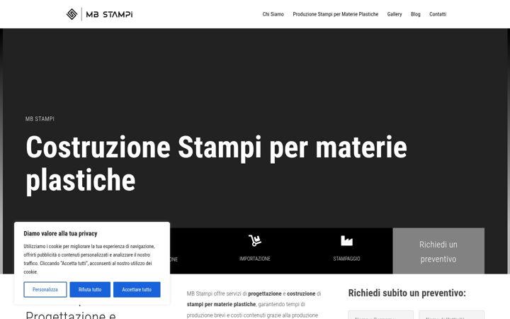 Posnetek zaslona costruzionestampi.it