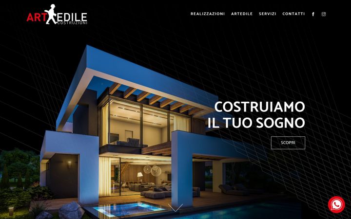 Posnetek zaslona costruzioniartedile.it