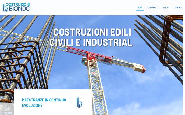 Screenshot van costruzionibiondo.it