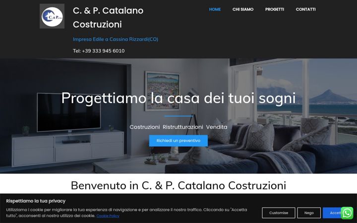 Posnetek zaslona costruzionicatalano.it