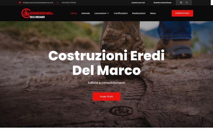 Screenshot di costruzionieredidelmarco.it