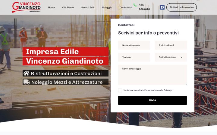 Screenshot van costruzionigiandinoto.it