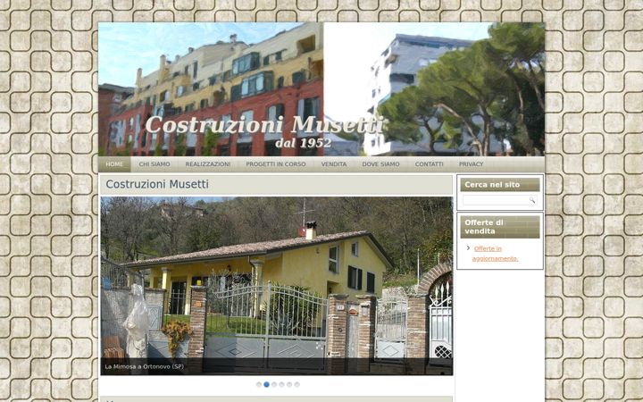 Posnetek zaslona costruzionimusetti.it