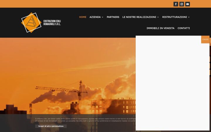 Posnetek zaslona costruzioniromagnoli.it