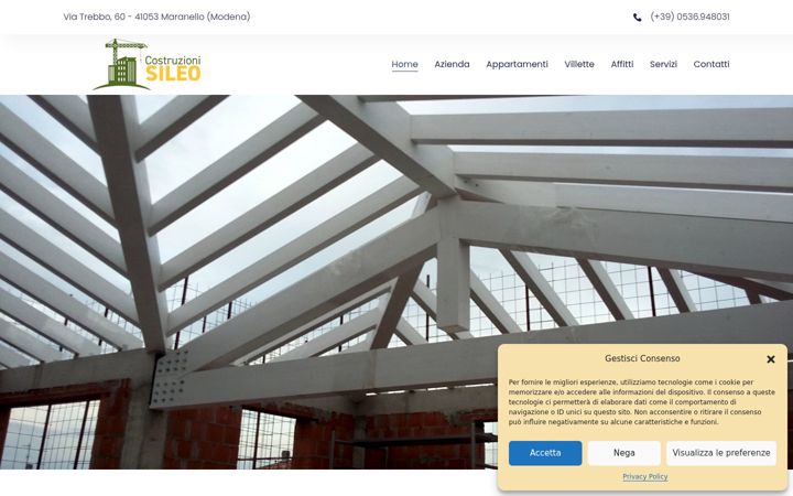 Screenshot of costruzionisileo.it