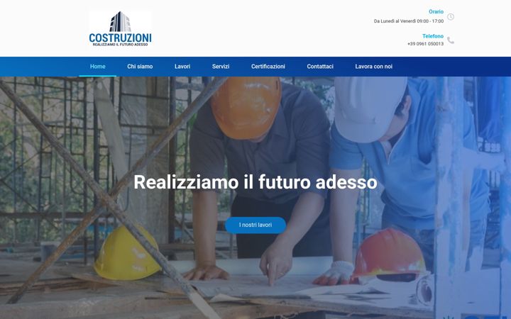 Screenshot of costruzionisrl.it