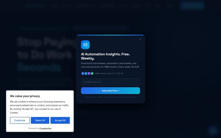 Screenshot of costsaverai.com