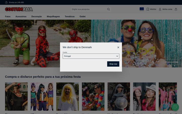 Screenshot of costumalia.pt