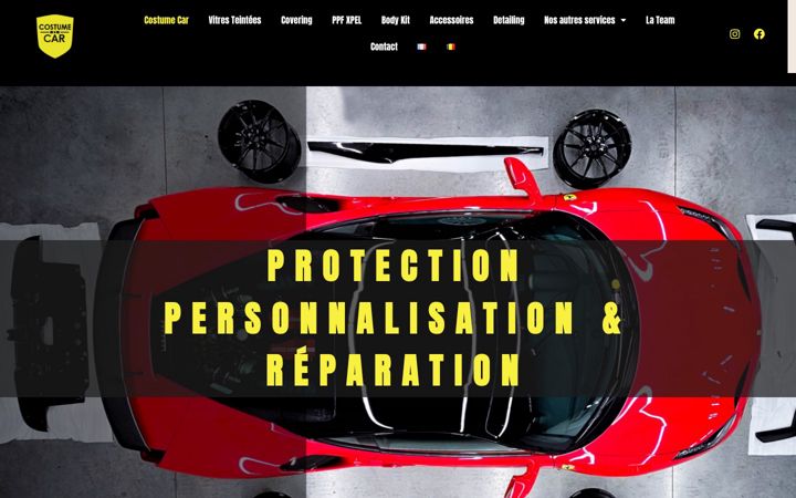 Screenshot of costume-car.com