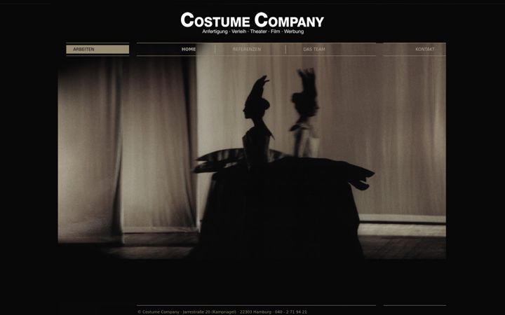 Screenshot of costumecompany.de