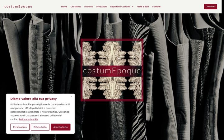 Screenshot of costumepoque.com