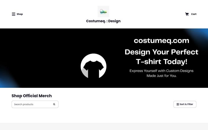Screenshot of costumeq.com