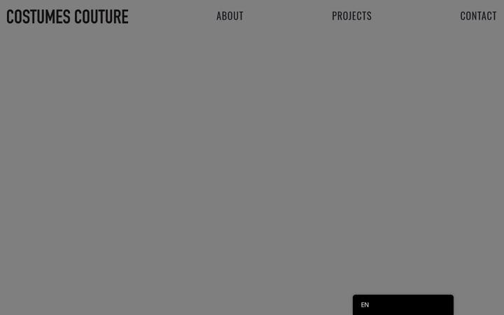 Screenshot of costumescouture.com