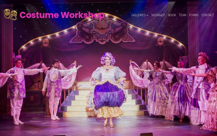 Screenshot of costumeworkshop.net