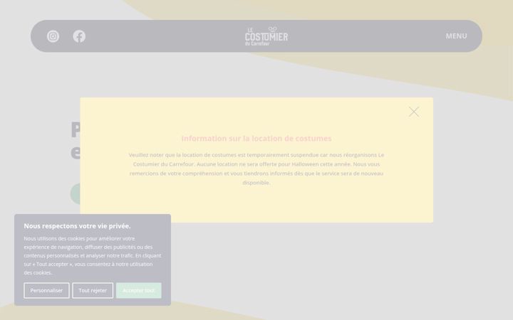 Screenshot of costumierducarrefour.com