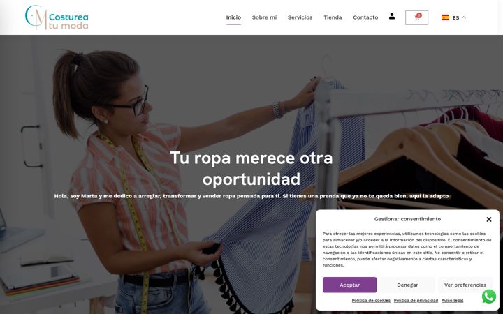 Screenshot of costureatumoda.com