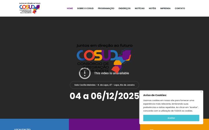 Screenshot of cosudrj.com.br