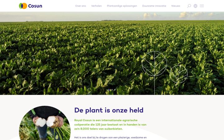 Captura de ecrã de cosun.nl