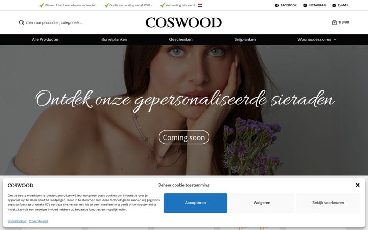 Screenshot of coswood.nl