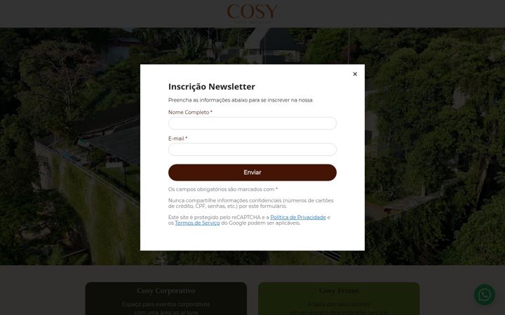 Screenshot of cosy.com.br