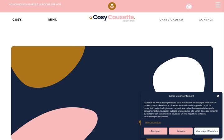 Screenshot of cosycausette.fr