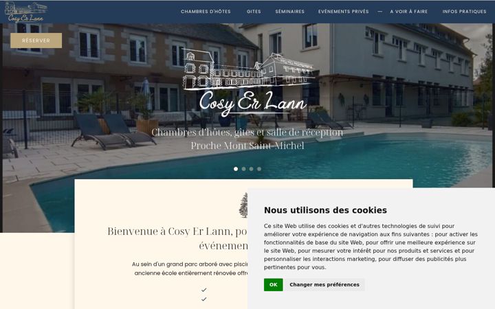 Captură de ecran a cosyerlann.fr