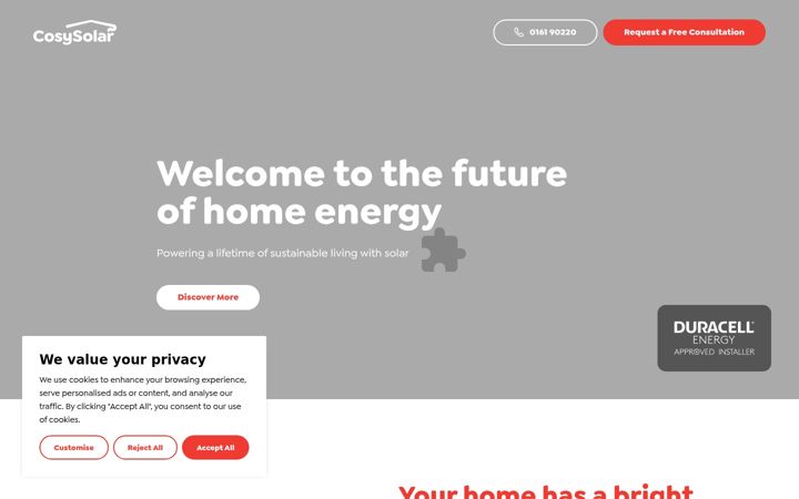 Screenshot of cosysolar.ie