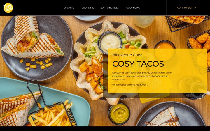 Captură de ecran a cosytacos.fr