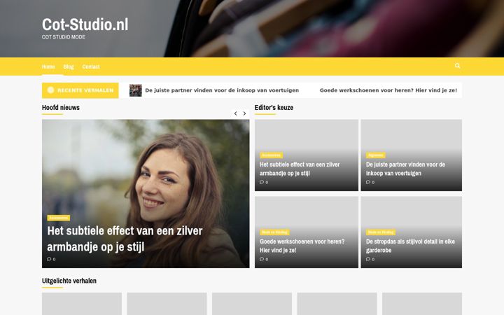 Skærmbillede af cot-studio.nl