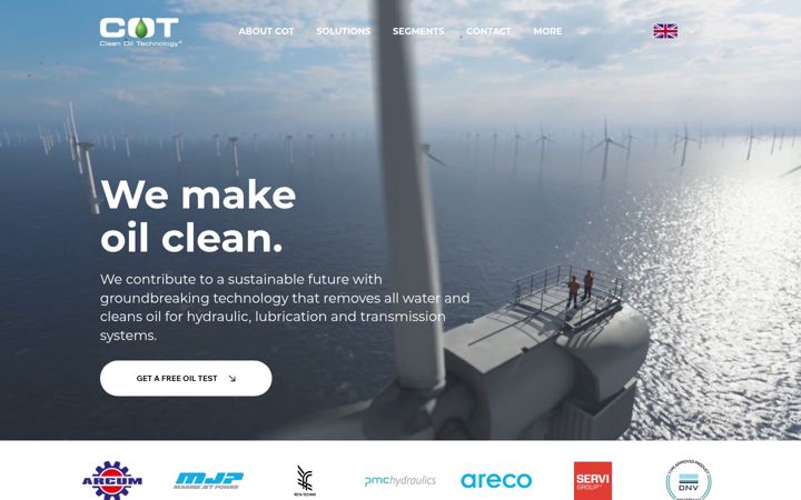 Screenshot of cot.se