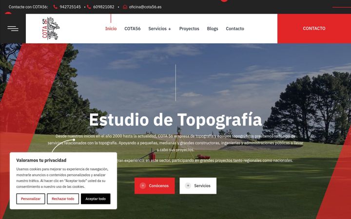 Screenshot of cota56.es