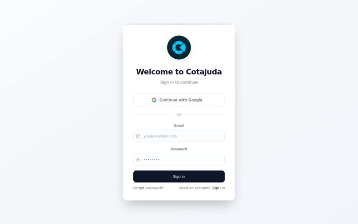 Snimka zaslona za cotajuda.com.br