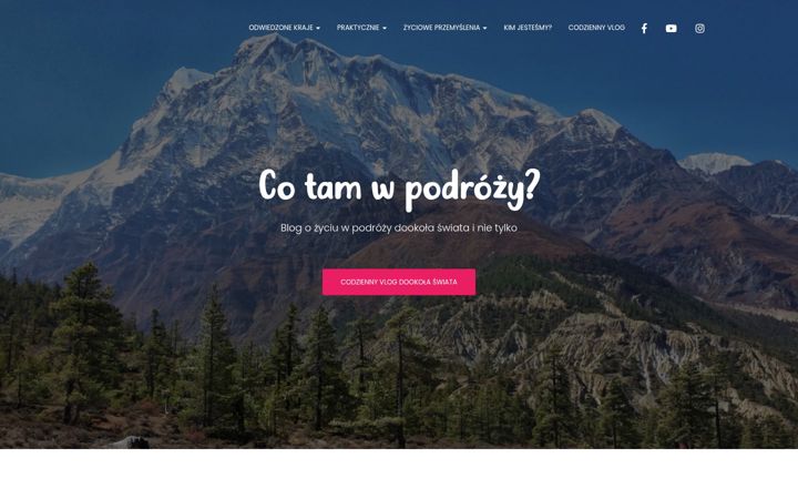 Zrzut ekranu cotamwpodrozy.pl