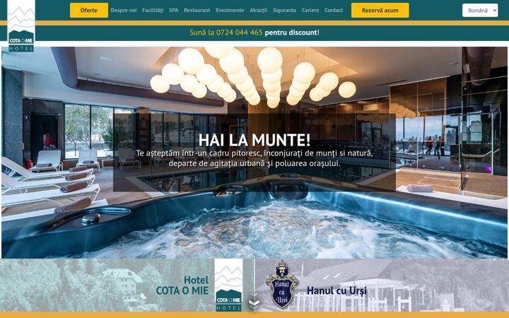 Screenshot of cotaomie.ro