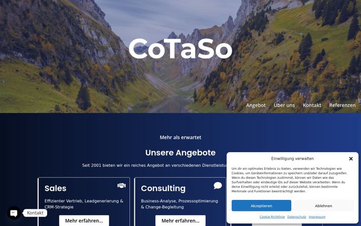 Screenshot of cotaso.ch