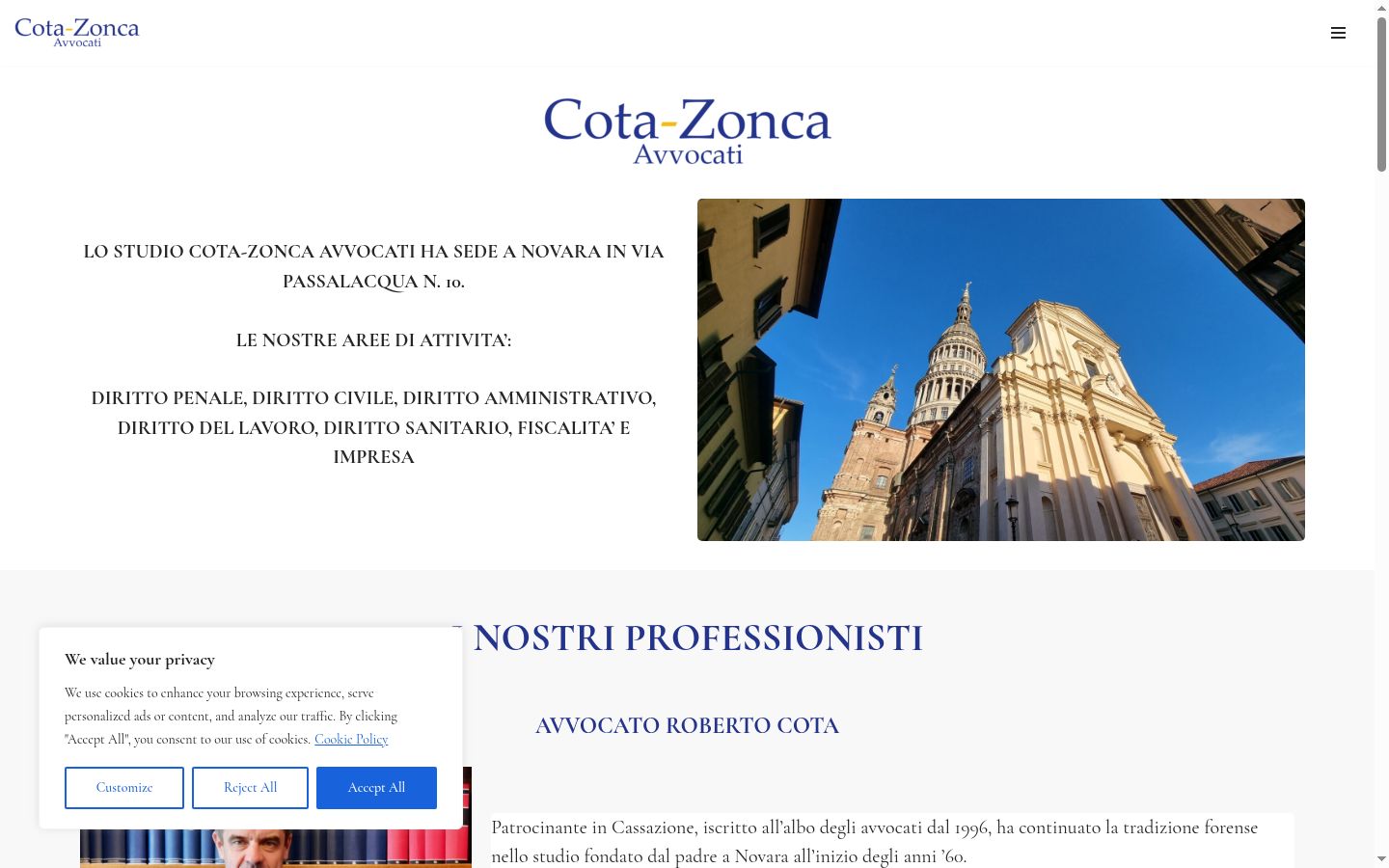 Snimka zaslona bannera za privolu prikazanog prije bilo kakve interakcije