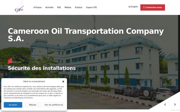 Screenshot of cotco-sa.com