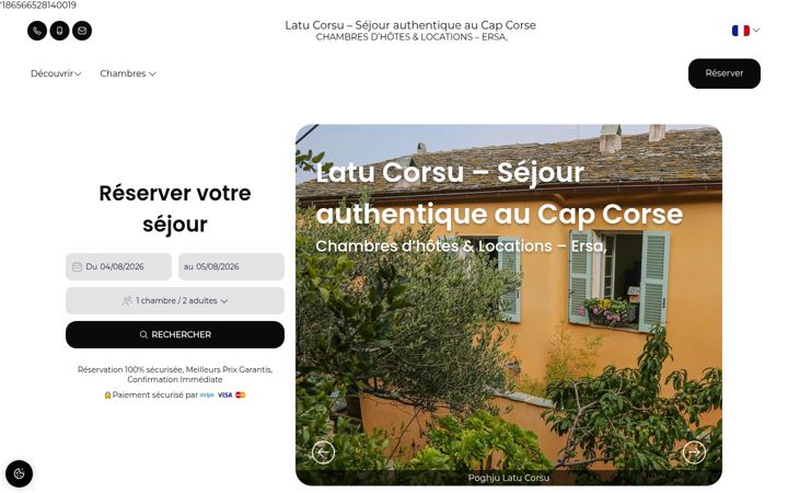 Captură de ecran a cote-corse.fr